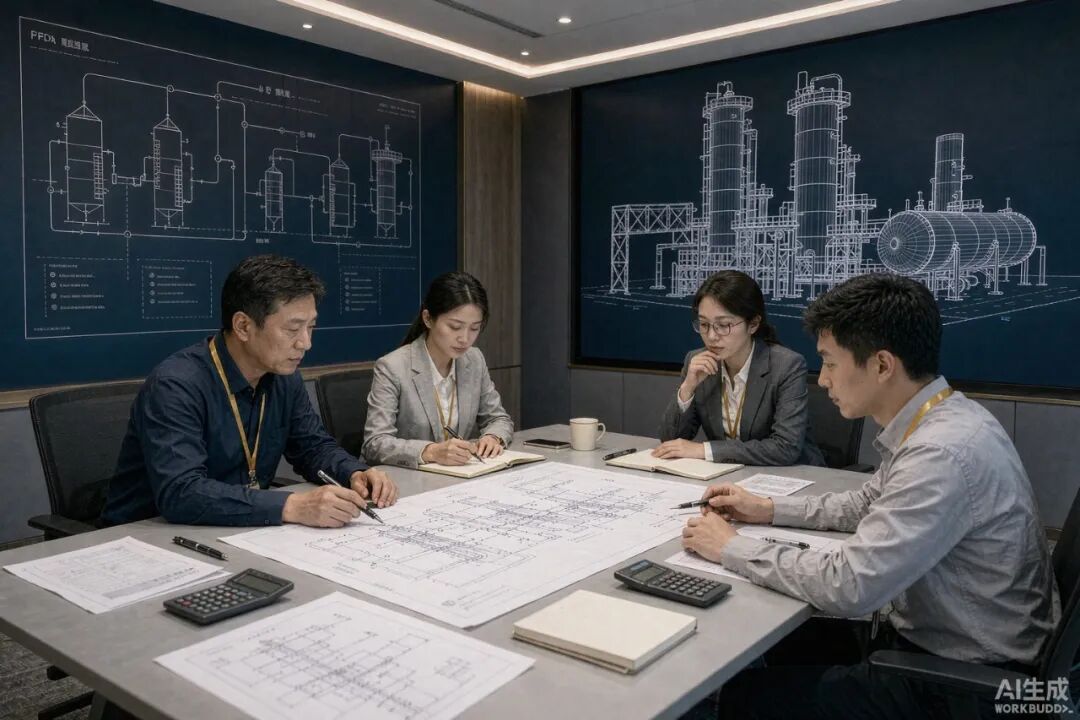 图：工程设计院工作场景