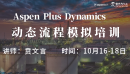 Aspen Plus Dynamics动态模拟培训